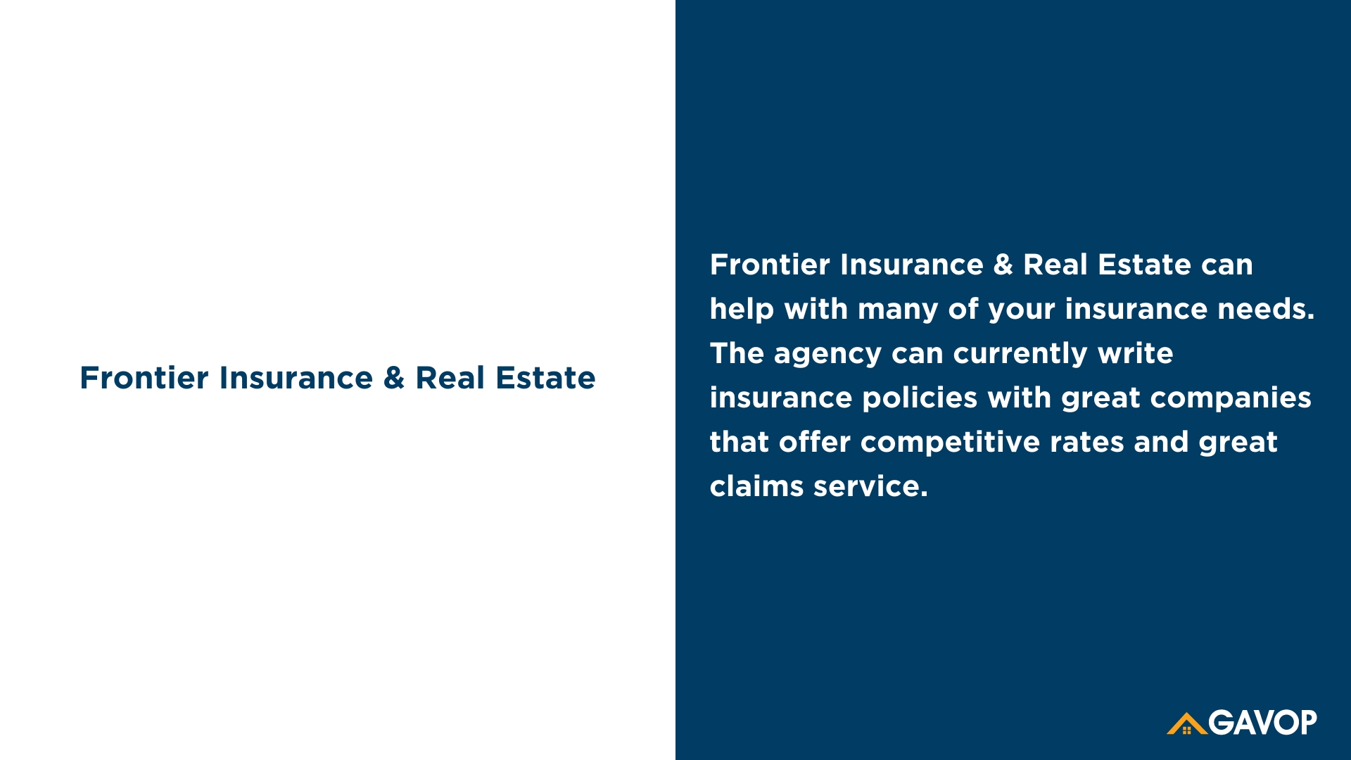 Frontier Insurance & Real Estate